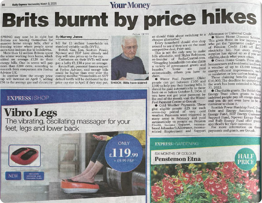 Brits burnt by price hike
