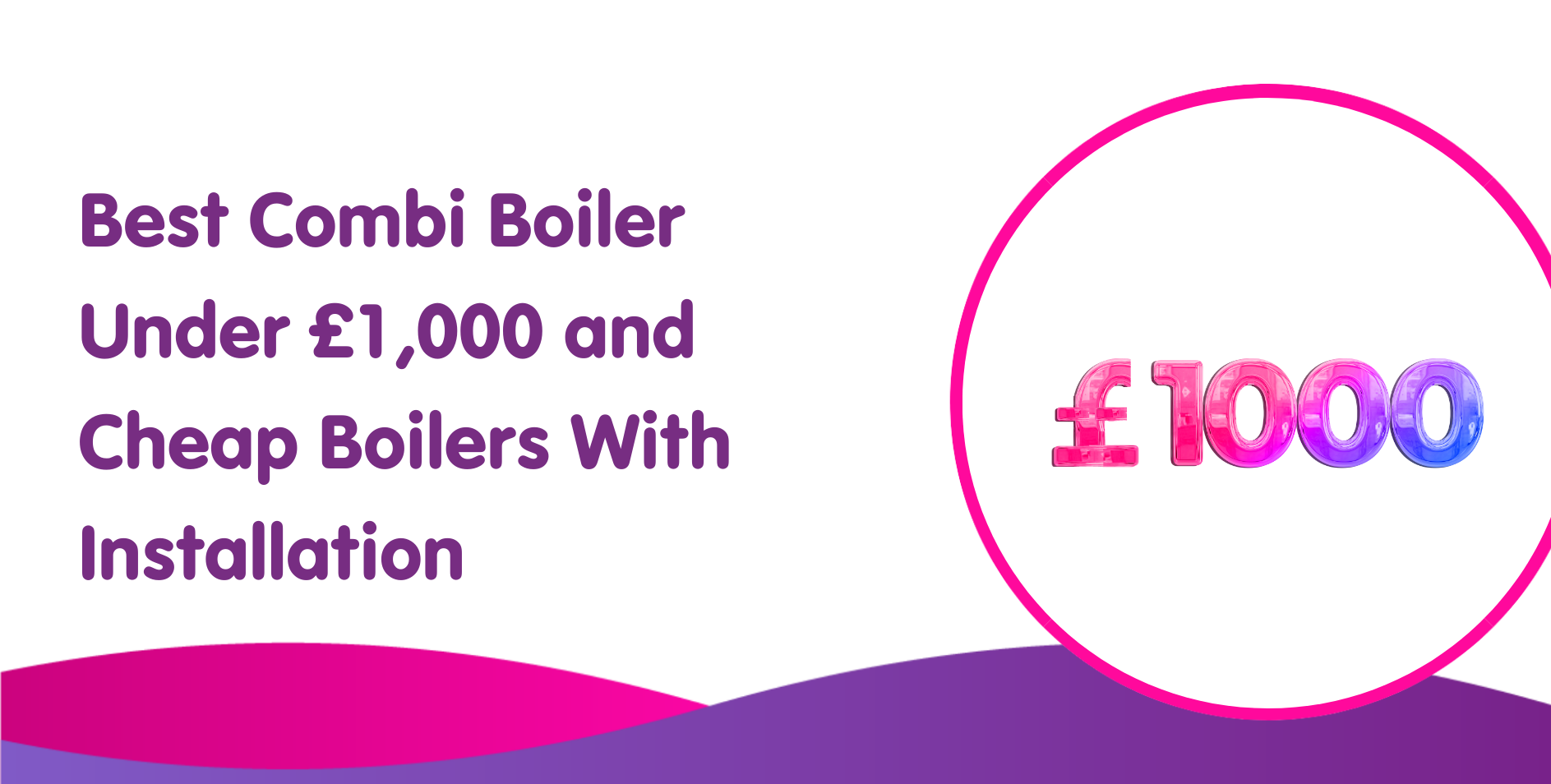 Best Combi Boiler Under £1,000 & Cheap Boilers  With Installation