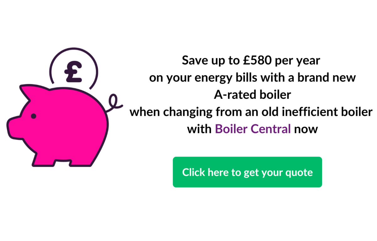 calculate the cost of a new boiler and save up to £580 per year on your energy bills