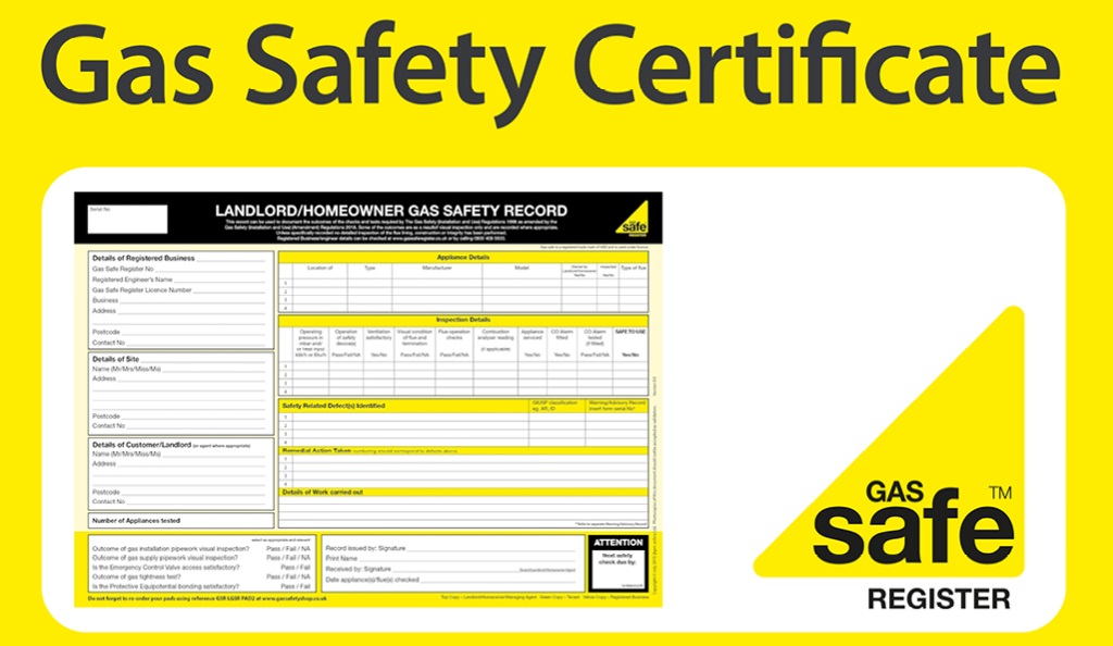 Gas safety certificate sample