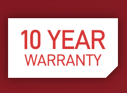 10 year warranty logo