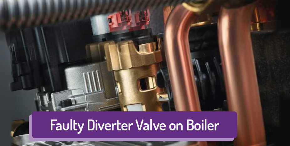Faulty diverter valve on boiler