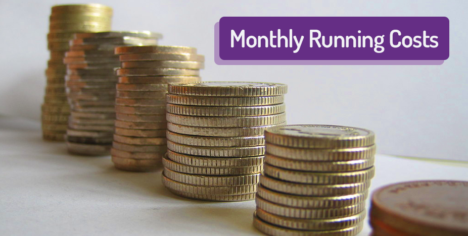 Monthly runnings costs of the most popular items in my home in £££’s