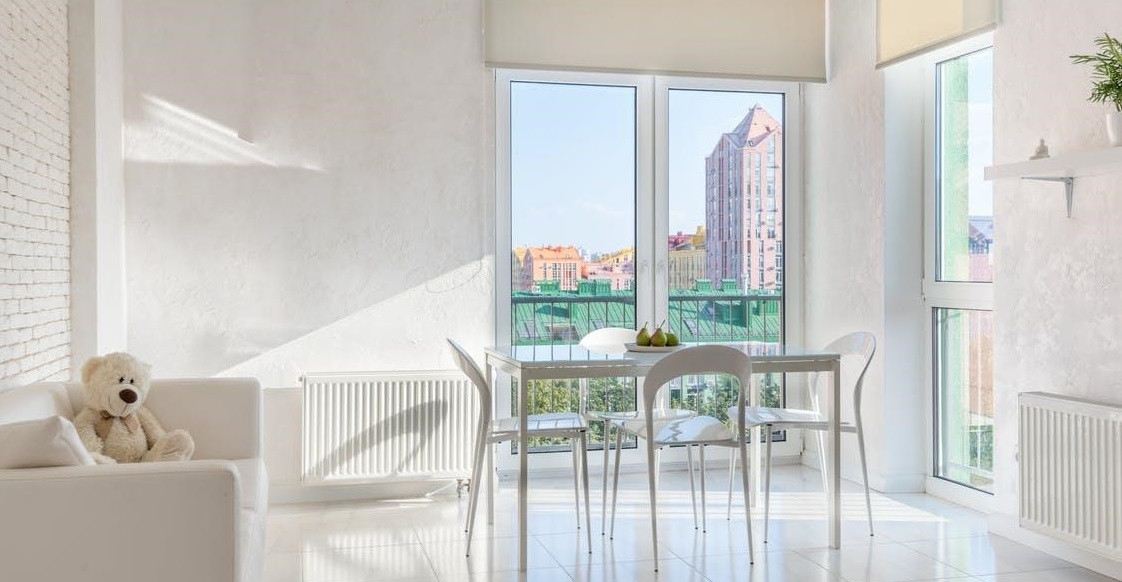 room with two radiators