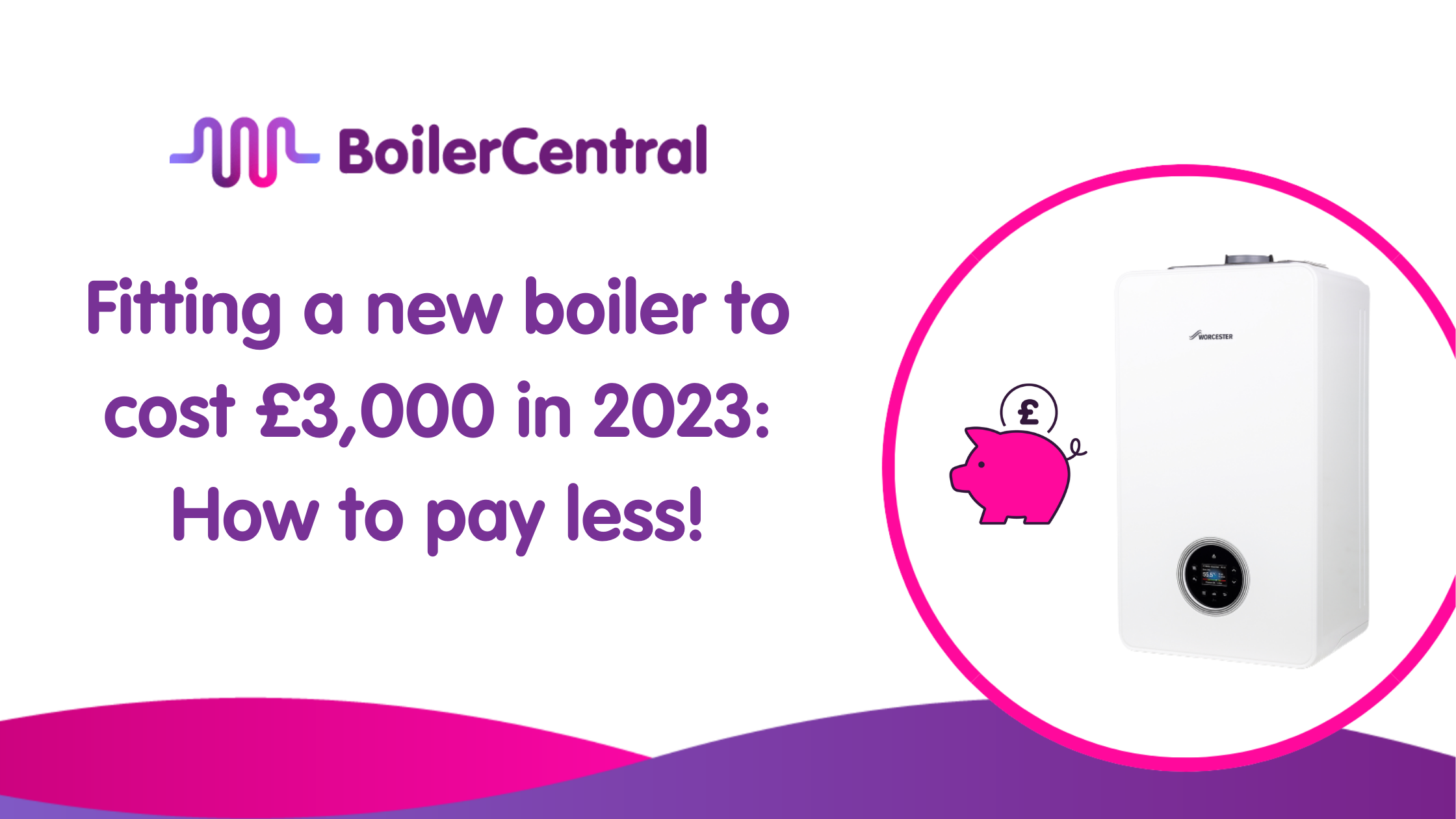 Fitting a new boiler to cost £3,000 in 2023: How to pay less!